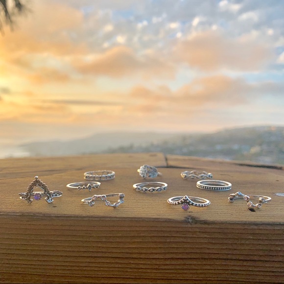 ✯ Tibetan Bohemian Rings Set - Picture 2 of 8